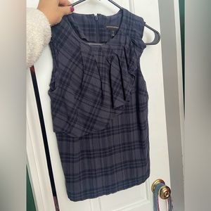 Banana Republic plaid top. Petite size 6.